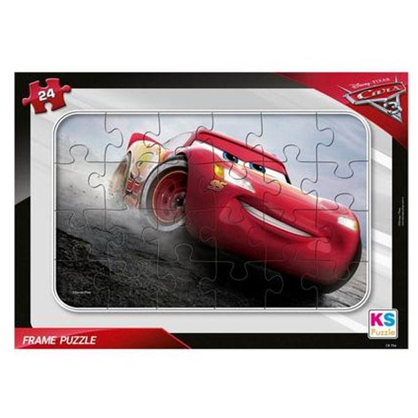 KS GAMES Ks Games Puzzle 24 Parça Cars Frame CR.704