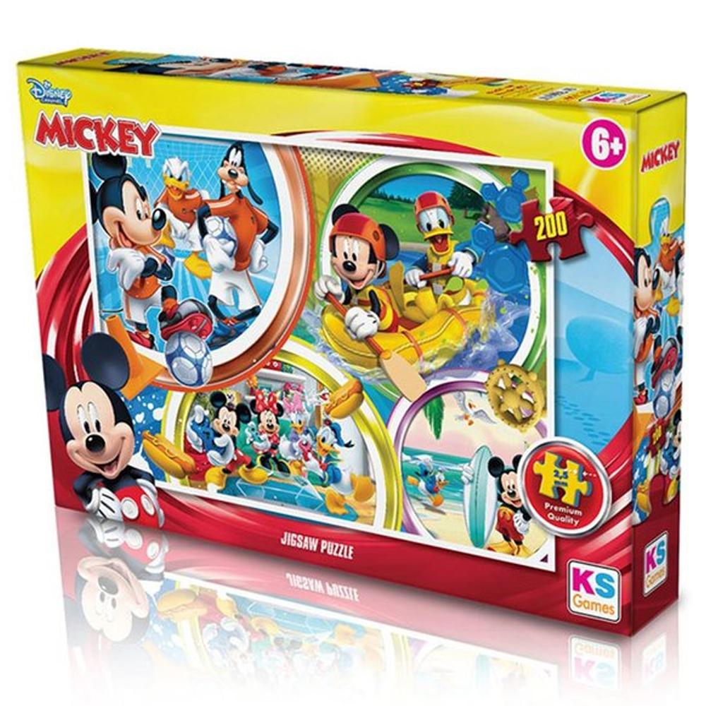 KS GAMES Ks Games Puzzle 200 Parça Mickey Mouse 113