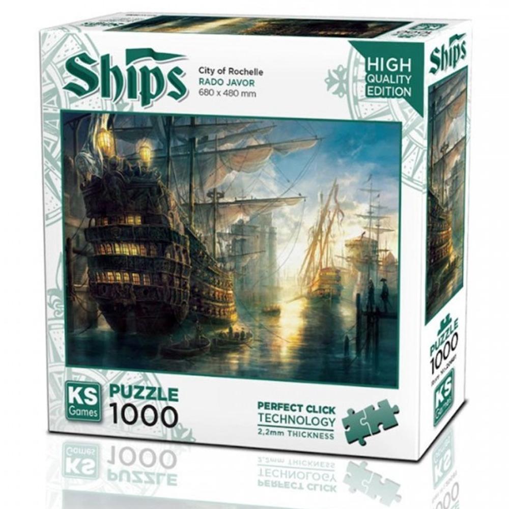 KS GAMES Ks Games Puzzle 1000 Parça City Of Rochelle 20681