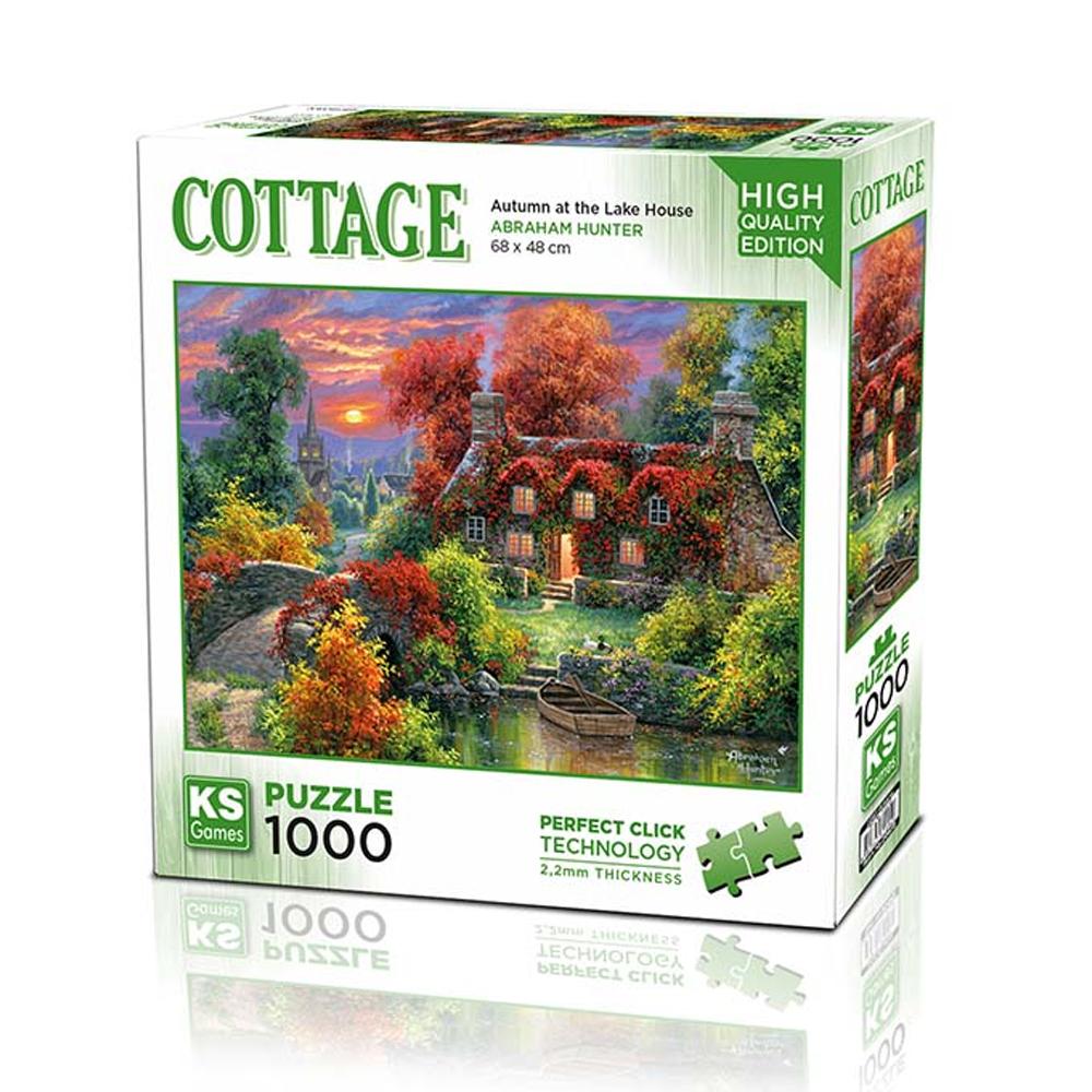 KS GAMES Ks Games Puzzle 1000 Parça Autumn At The Lake House 20672