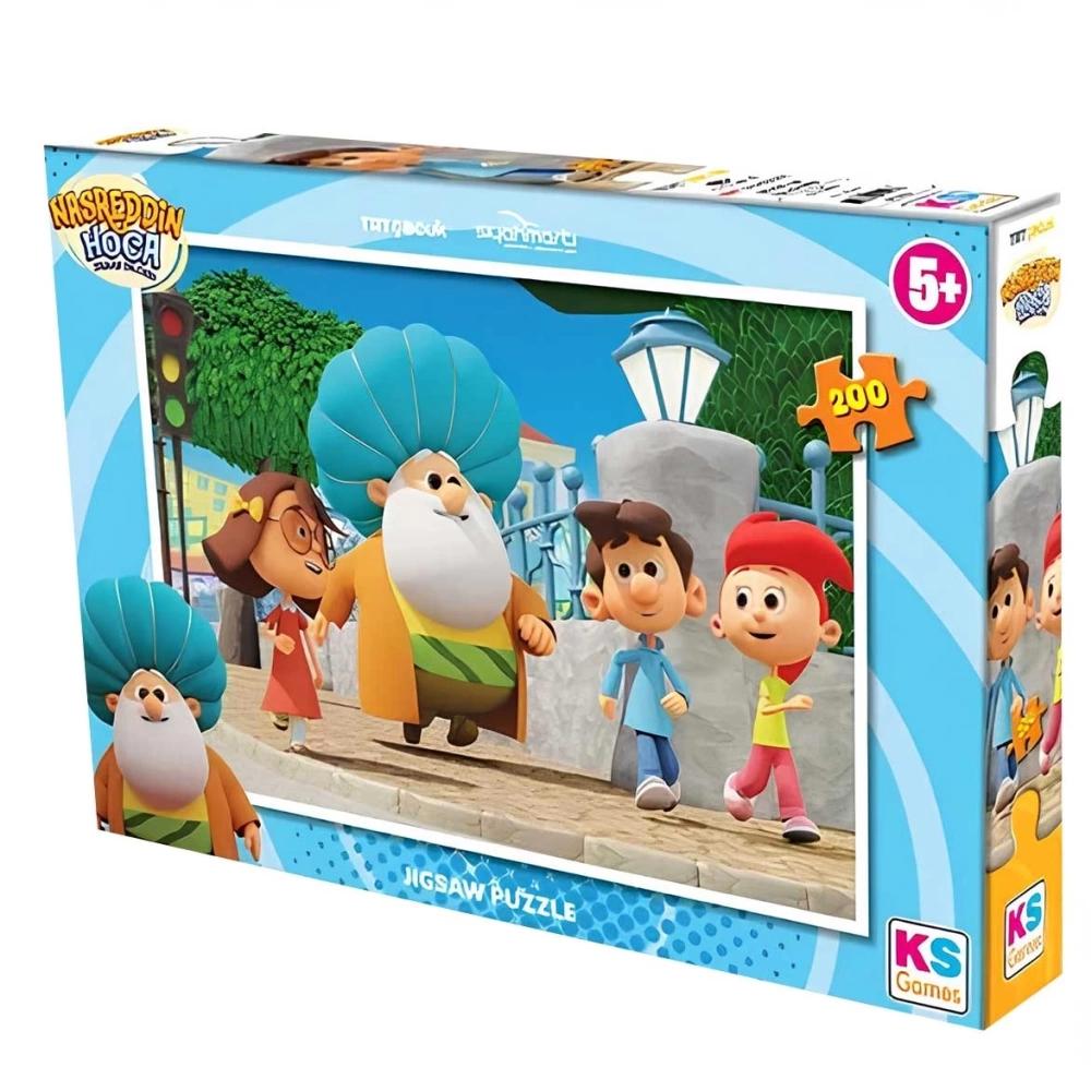 KS GAMES Ks Games Puzzle 200 Parça Trt Nasreddin Hoca Lisanslı Ürünler nas113