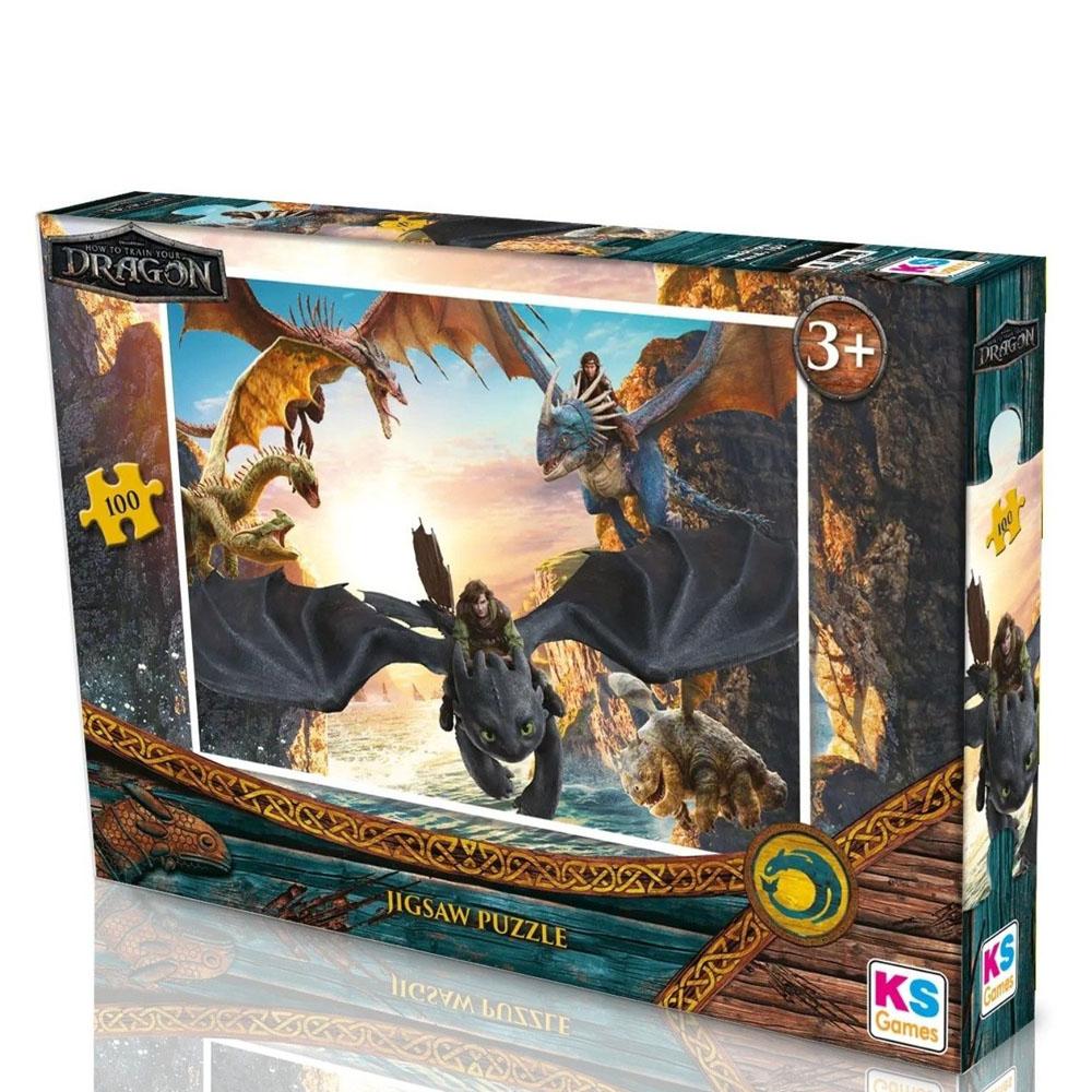 KS GAMES Ks Games How To Train Your Dragon Puzzle 100 Prç.