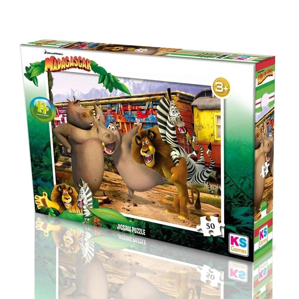 KS GAMES Ks Games Madagascar Puzzle 50 Prç. Mg 709