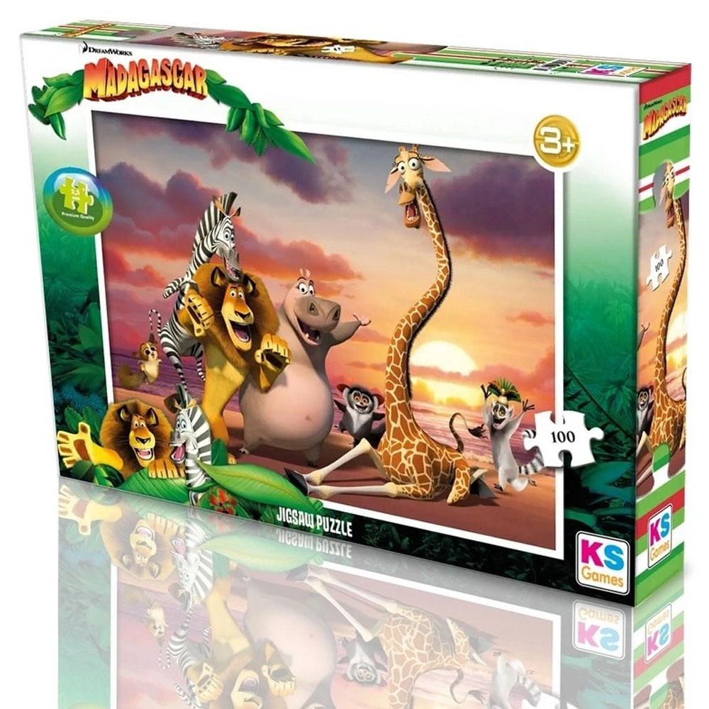 KS GAMES Ks Games Madagascar Puzzle 100 Prç. Mg 714