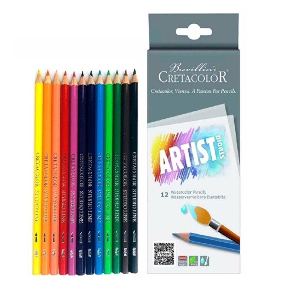 Cretacolor Artist Studio Sulandırılabilir Kuru Boya Kalem Seti 12 Renk 28312