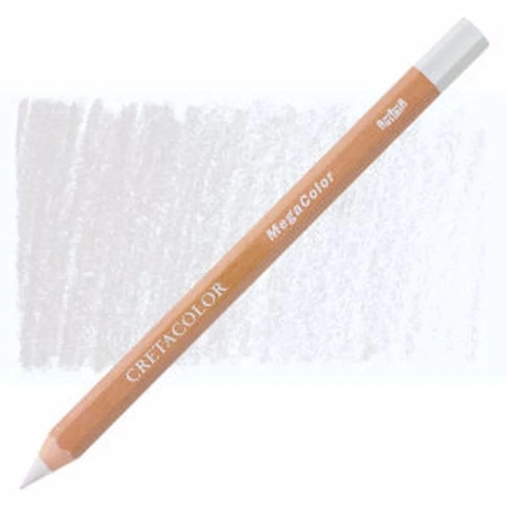 Cretacolor Megacolor Kalın Kuru Boya Kalemi Permanent White 29101