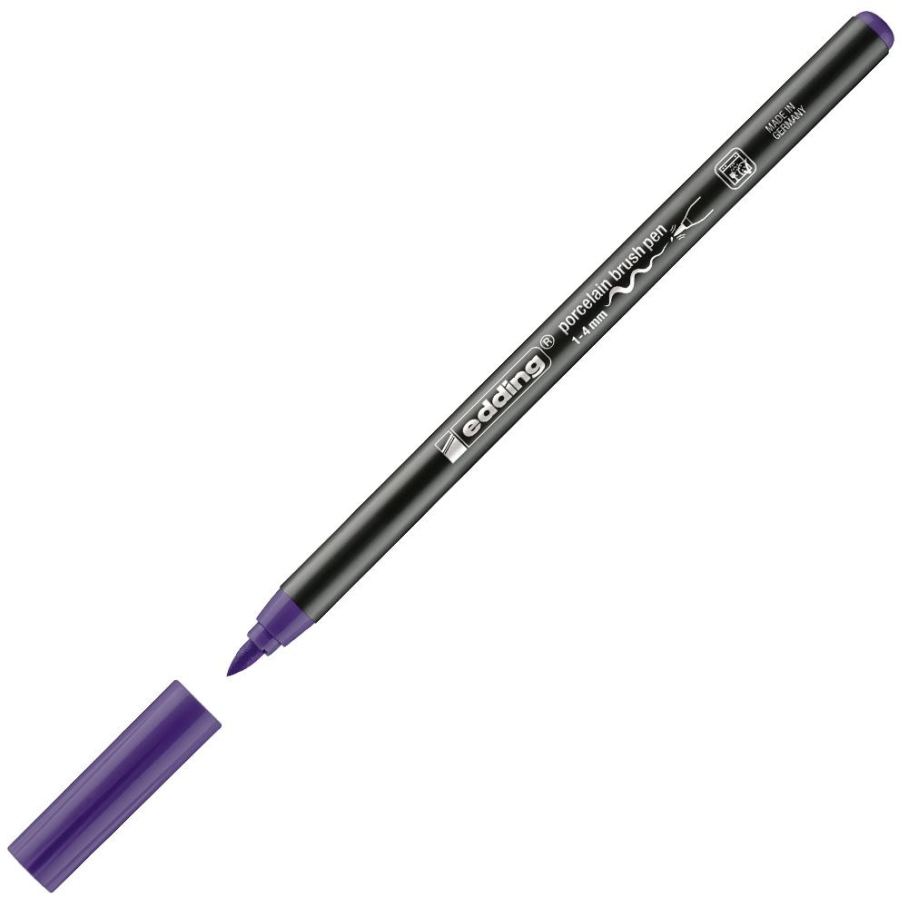 Edding Porselen Kalemi Fırça Uçlu 1-4 MM Mor 4200