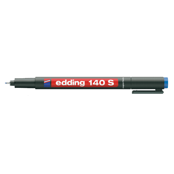 Edding Asetat Kalemi Permanent S Seri 0.3 MM Mavi 140 S