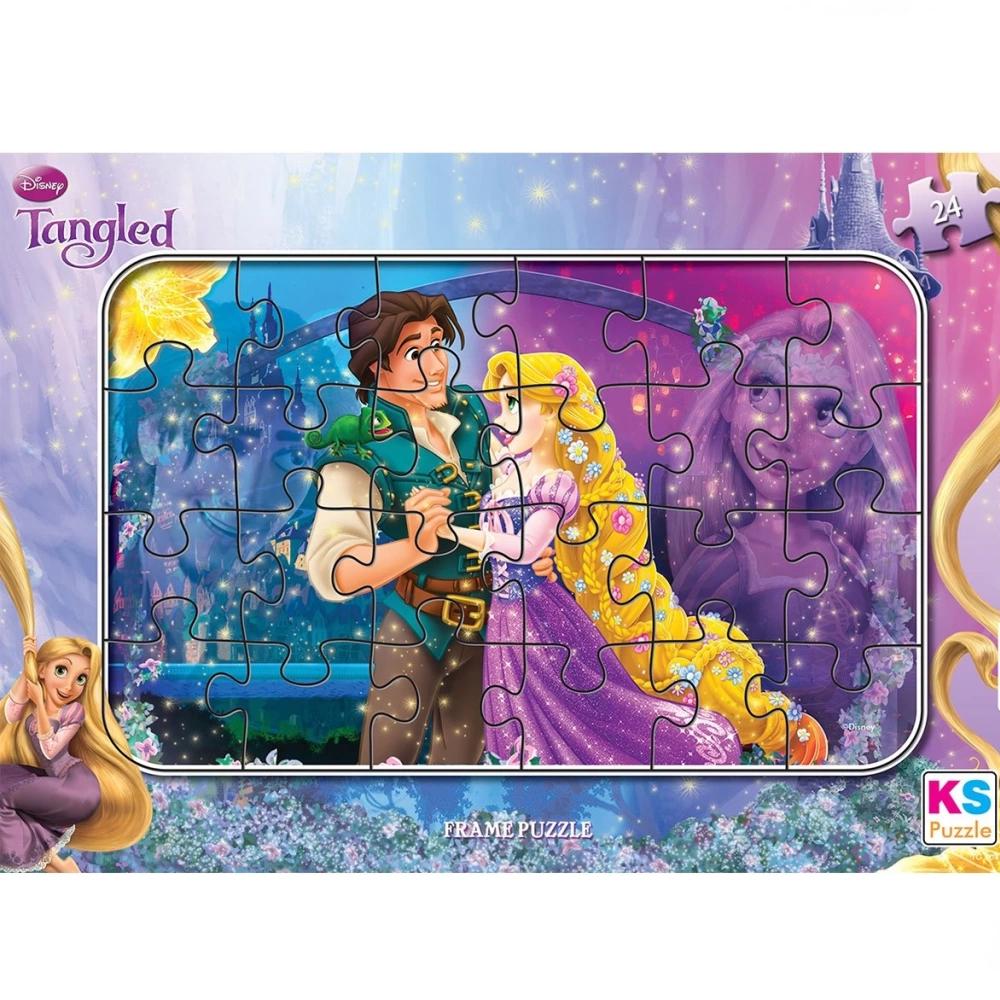 KS GAMES Ks Games Puzzle 24 Parça Tangled Frame tg 704