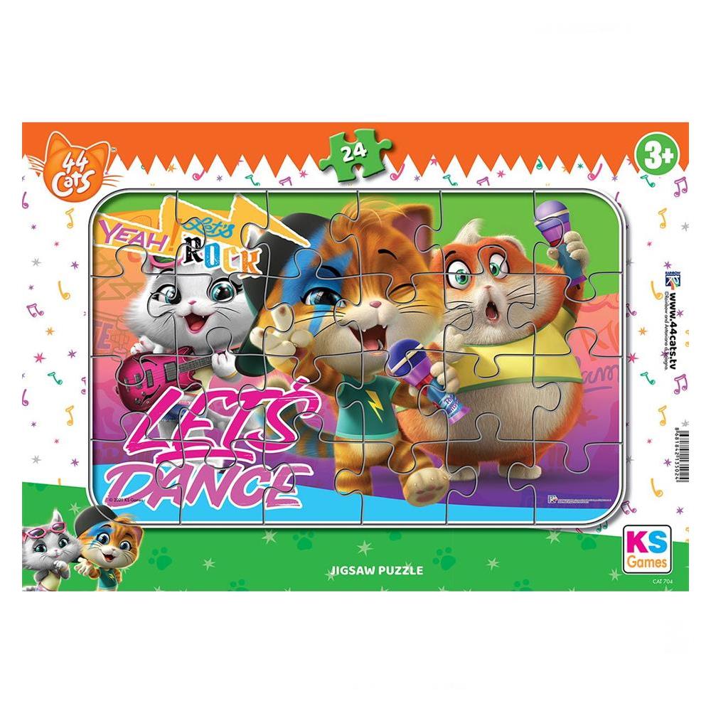 KS GAMES Ks Games Frame Puzzle 44 Cat Lisanslı Ürünler